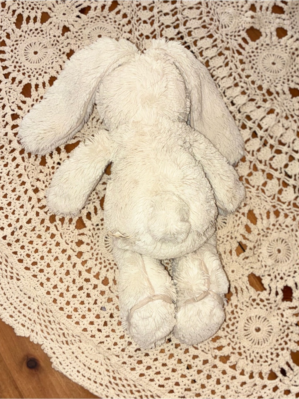 Jellycat Cream "Piper" Plush Bunny with Floppy Ears - Picture 8 of 15